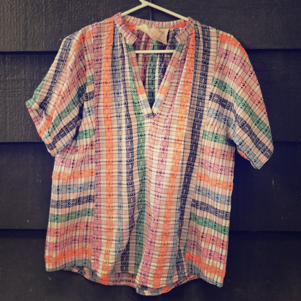 Ace&jig neon plaid top